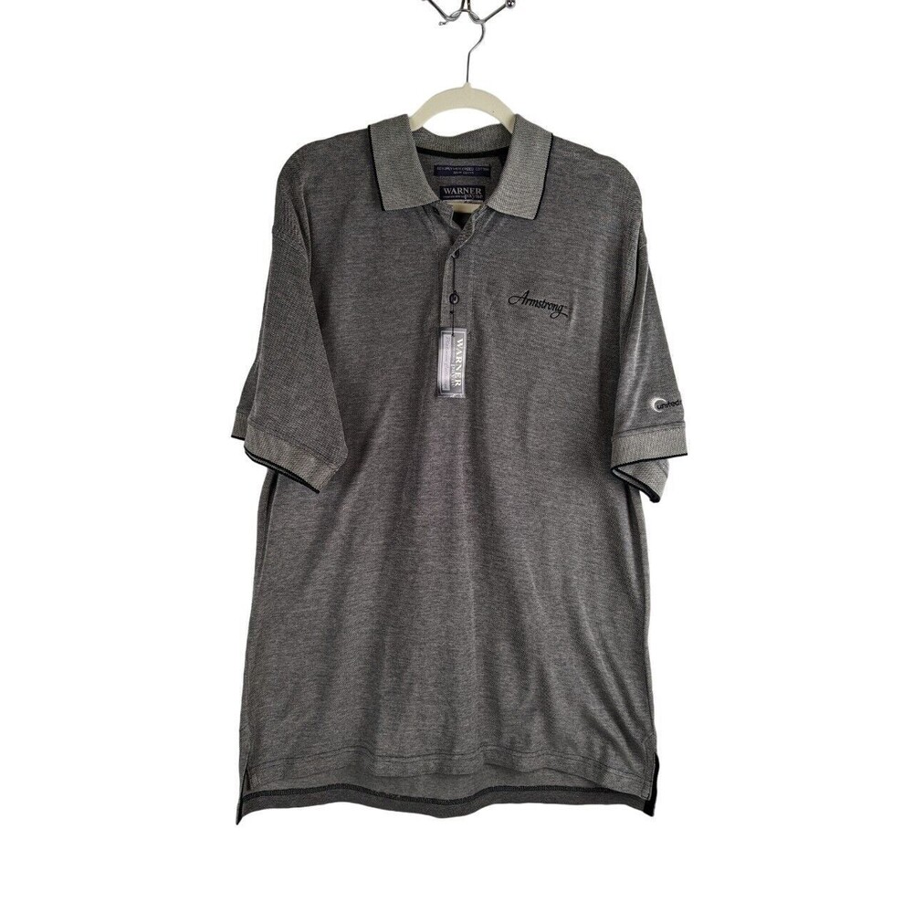 Warner Payne United Musical Gray Short Sleeve Polo Men's Size Small